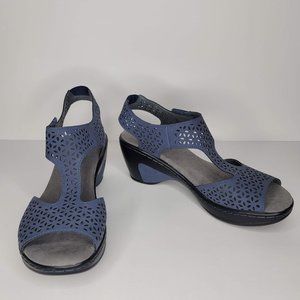 JBU by Jamba Navy Chloe Wedge Sandals